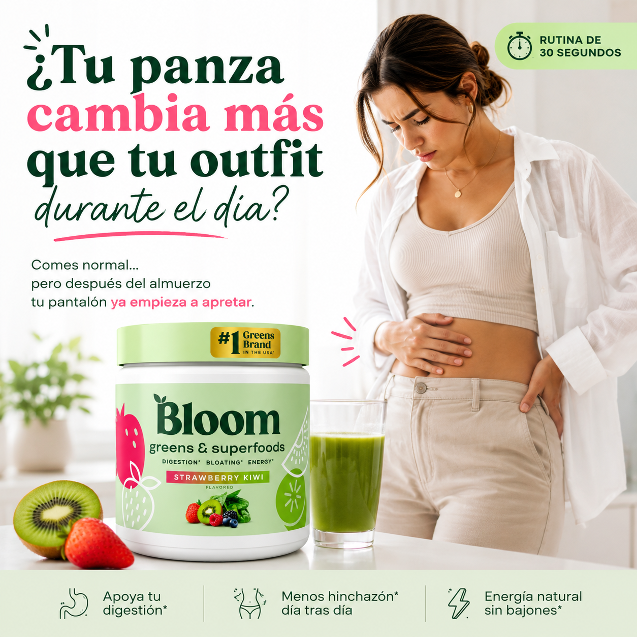 Suplemento Bloom Fresa Kiwi 🍓🥝
