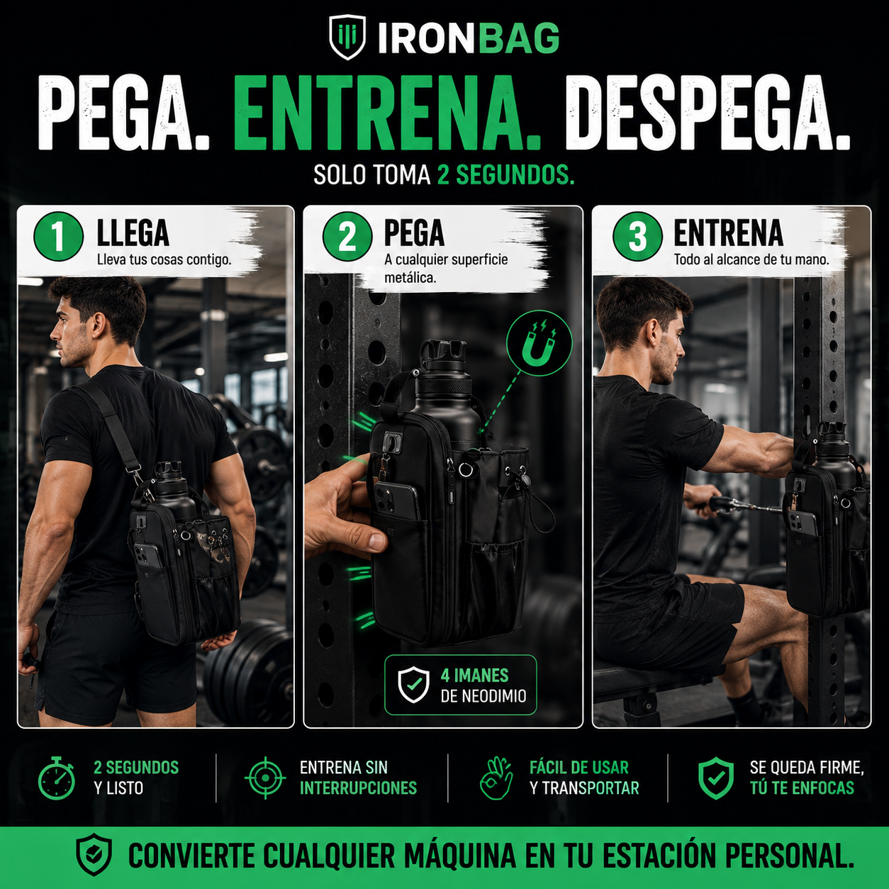 IronBag™ | Bolso Magnetico