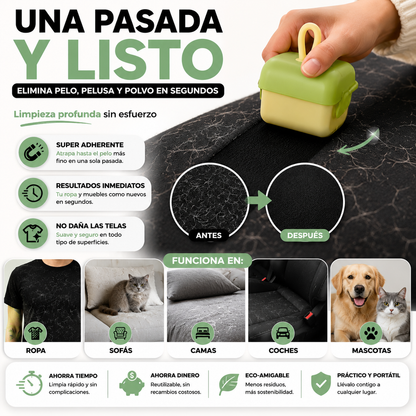 PeluFree™ | Rodillo Reutilizable Quita Pelusas 2x1