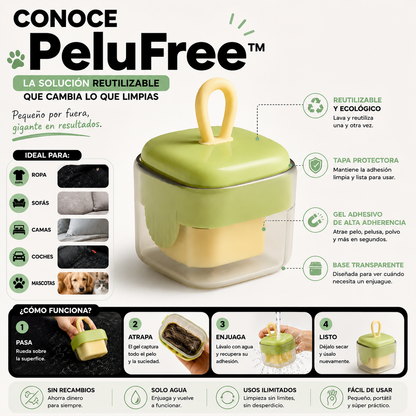 PeluFree™ | Rodillo Reutilizable Quita Pelusas 2x1