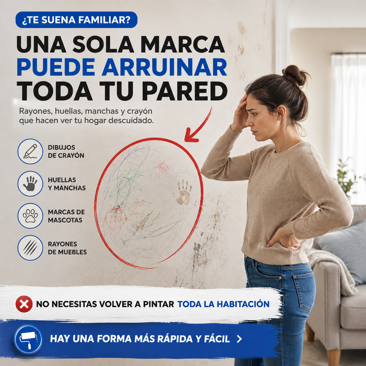 Roller Paint™| Rodillo Pintura Reparación De Pared