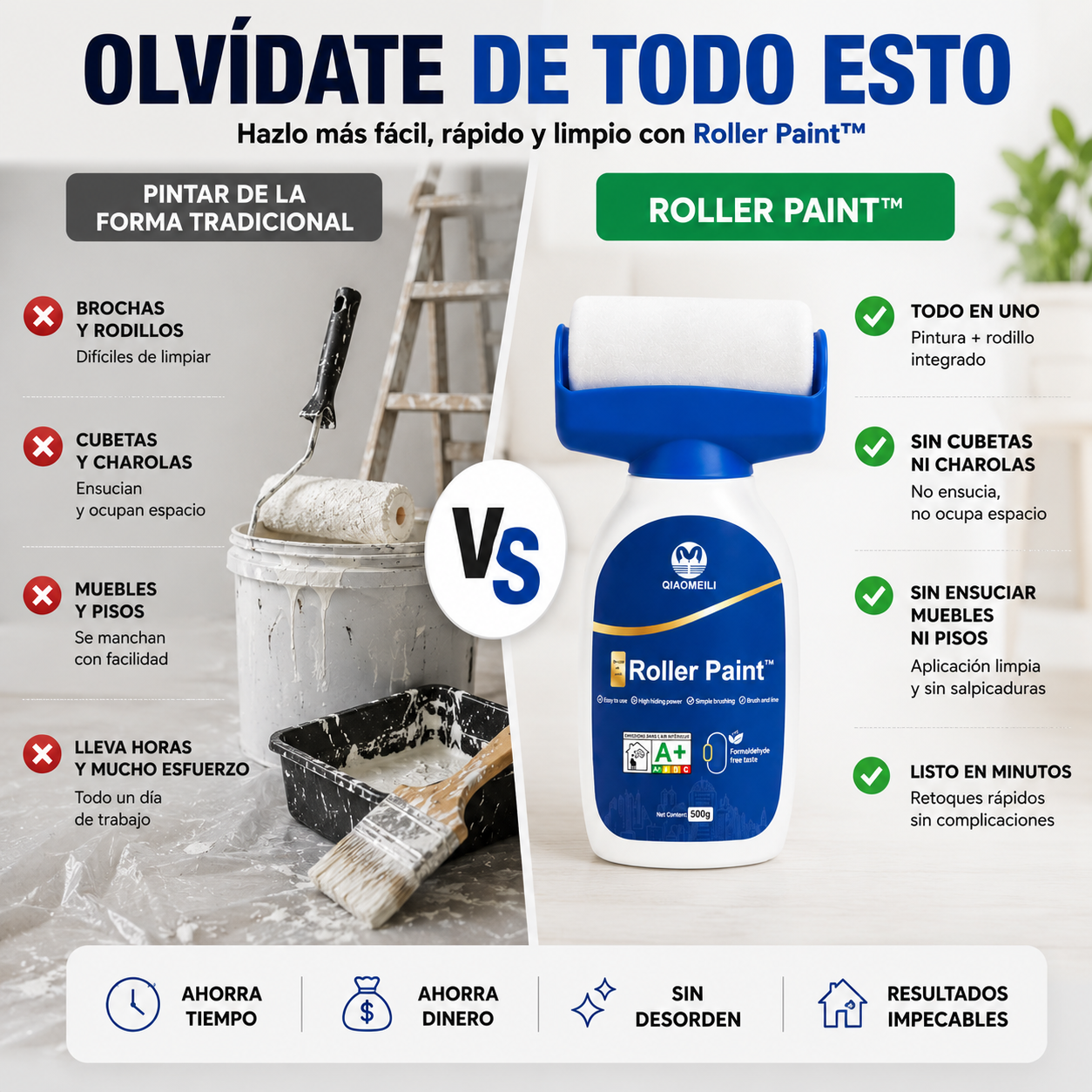 Roller Paint™| Rodillo Pintura Reparación De Pared